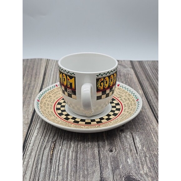 Good Old Mom Coffee Cup & Saucer Andrews McMeel Publishing - Picture 2 of 10